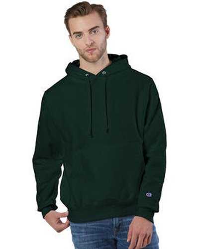 Champion S1051 Reverse Weave Pullover Hooded Sweatshirt - Dark Green - HIT a Double