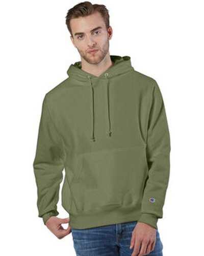 Champion S1051 Reverse Weave Pullover Hooded Sweatshirt - Fresh Olive - HIT a Double