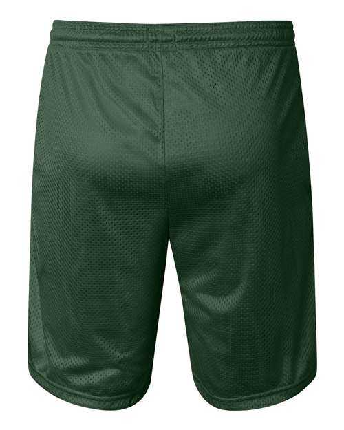 Champion S162 Polyester Mesh 9&quot; Shorts with Pockets - Athletic Dark Green - HIT a Double