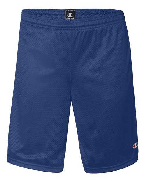 Champion S162 Polyester Mesh 9&quot; Shorts with Pockets - Athletic Royal - HIT a Double