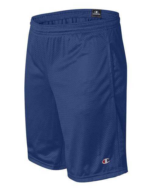 Champion S162 Polyester Mesh 9&quot; Shorts with Pockets - Athletic Royal - HIT a Double