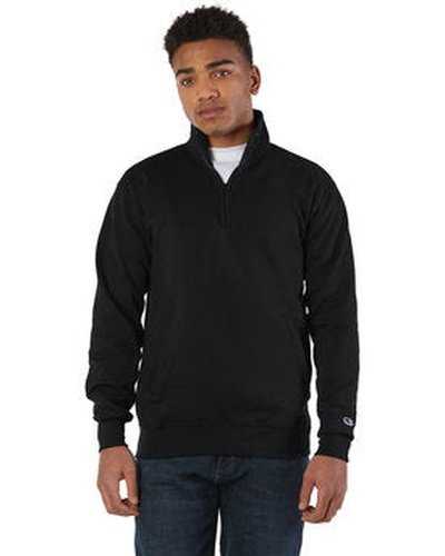 Champion S400 Adult Powerblend Quarter-Zip Pullover - Black - HIT a Double