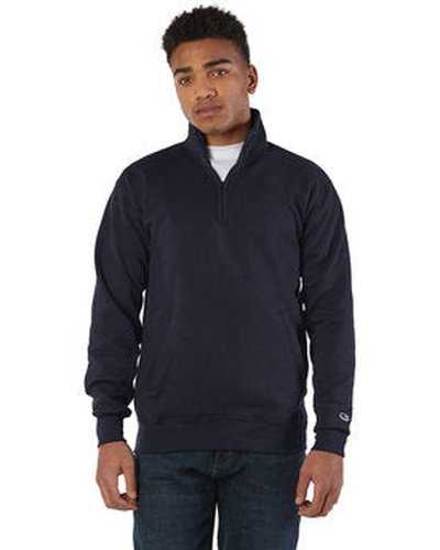 Champion S400 Adult Powerblend Quarter-Zip Pullover - Navy - HIT a Double