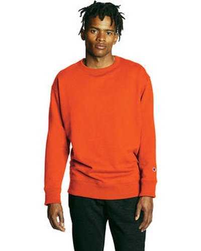 Champion S600 Adult Powerblend Crewneck Sweatshirt - Orange - HIT a Double