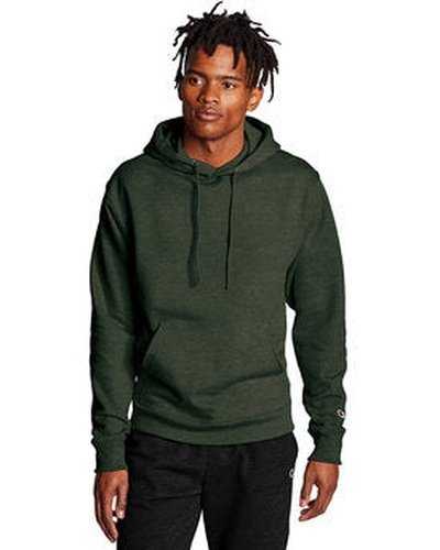 Champion S700 Adult Powerblend Pullover Hooded Sweatshirt - Dark Green Heather - HIT a Double