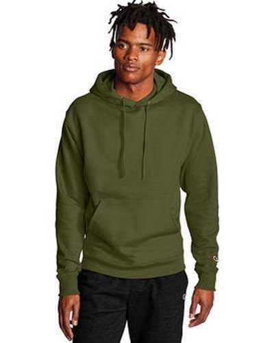 Champion S700 Adult Powerblend Pullover Hooded Sweatshirt - Fresh Olive - HIT a Double