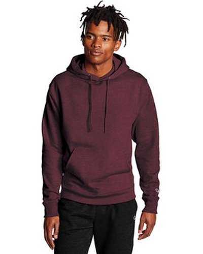 Champion S700 Adult Powerblend Pullover Hooded Sweatshirt - Maroon Heather - HIT a Double