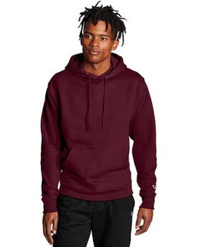 Champion S700 Adult Powerblend Pullover Hooded Sweatshirt - Maroon - HIT a Double