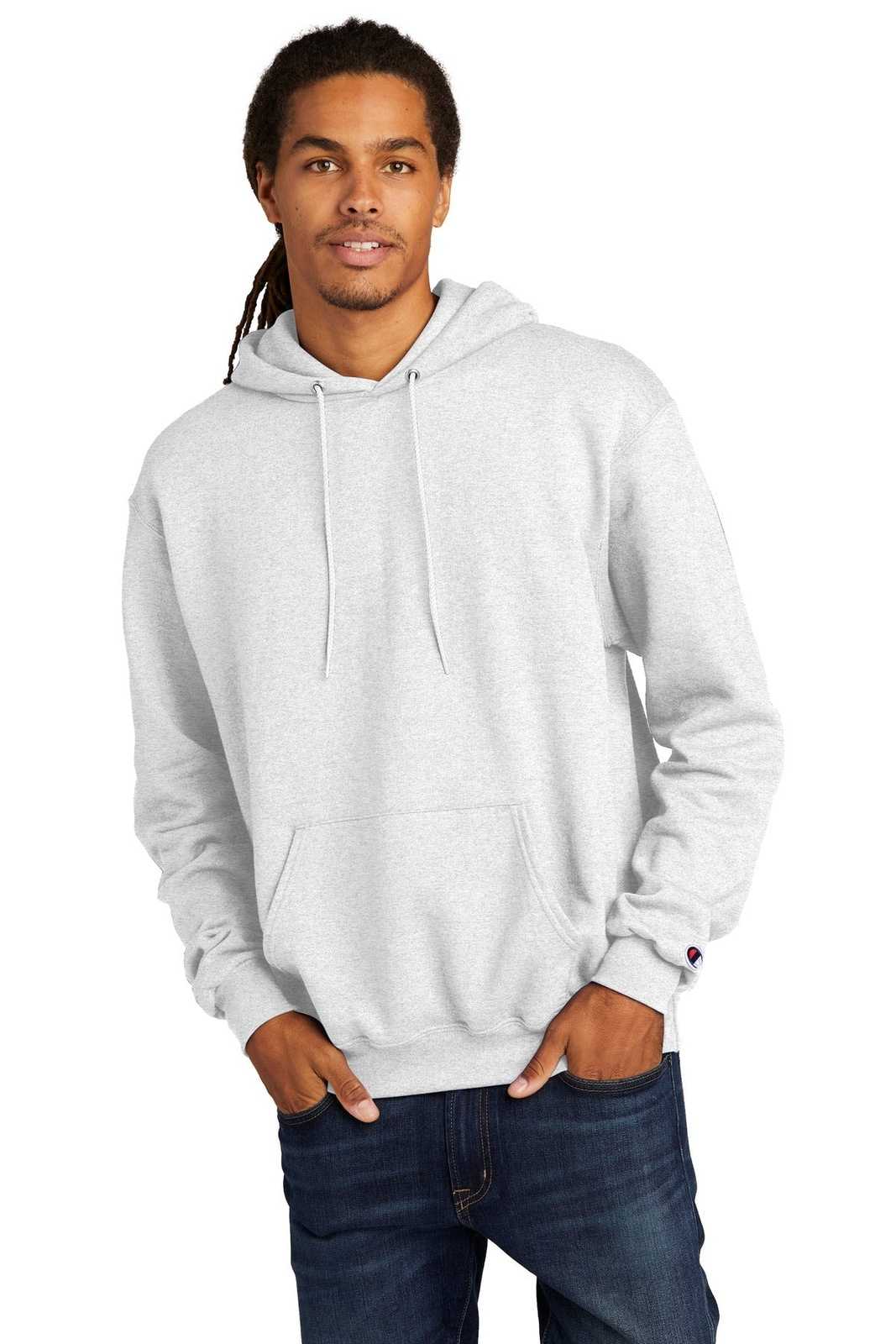 Champion S700 Eco Fleece Pullover Hoodie - Silver Gray - HIT a Double