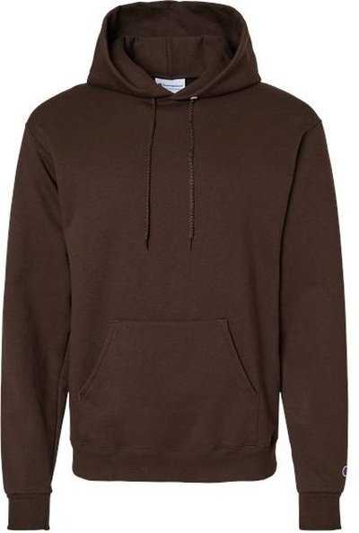 Champion S700 Powerblend Hooded Sweatshirt - Chocolate Brown&quot; - &quot;HIT a Double