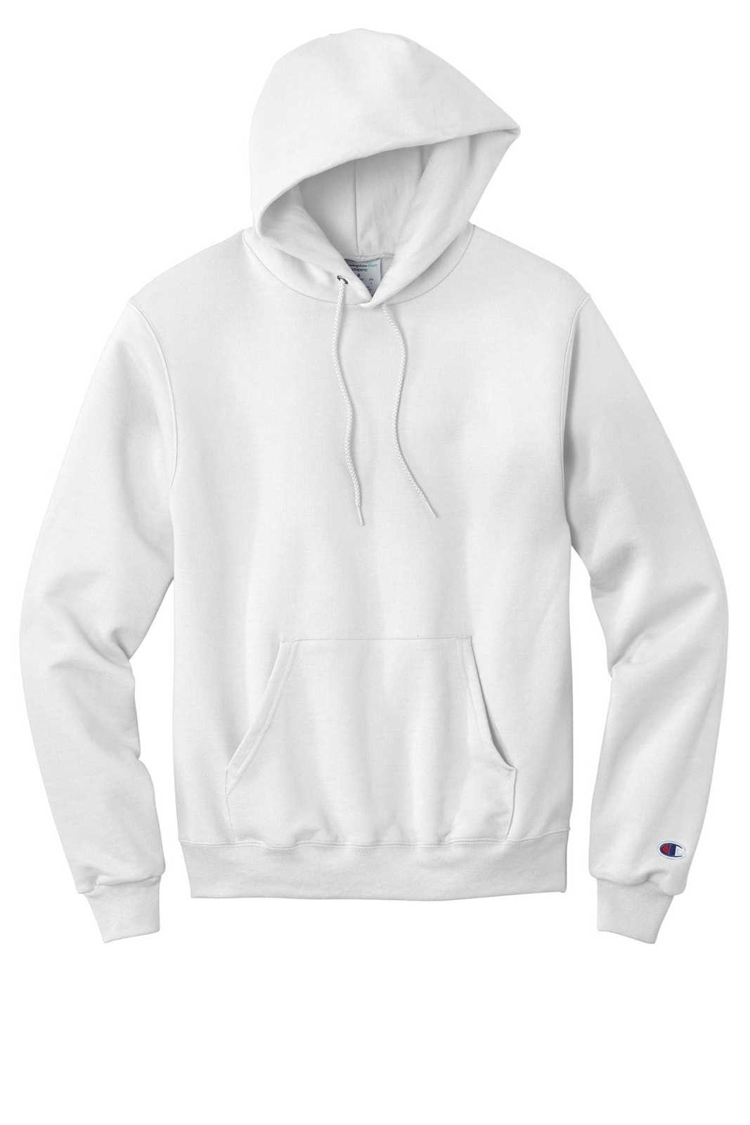 Champion S700 Powerblend Pullover Hoodie - White - HIT a Double - 2