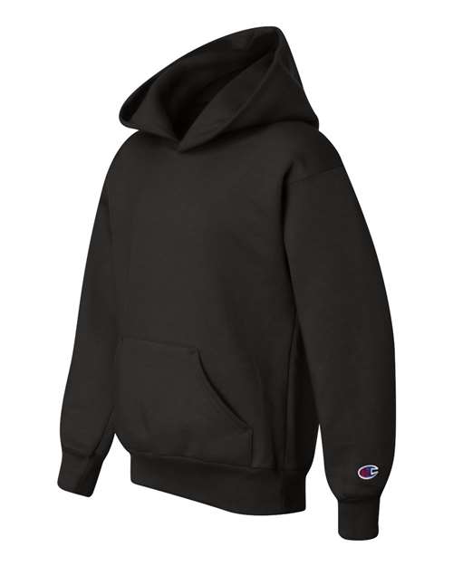Champion S790 Double Dry Eco Youth Hooded Sweatshirt - Black - HIT a Double