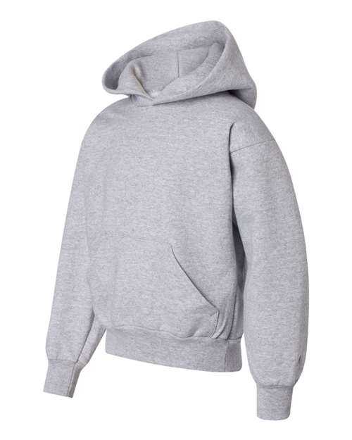 Champion S790 Double Dry Eco Youth Hooded Sweatshirt - Light Steel - HIT a Double