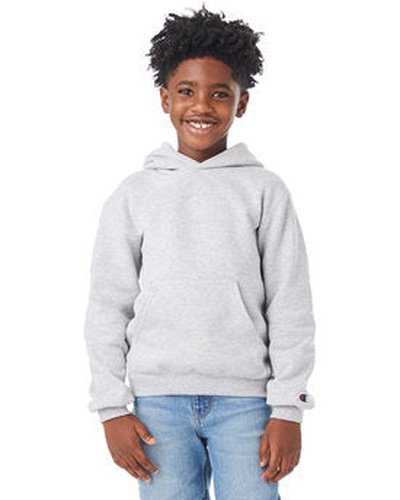 Champion S790 Youth Powerblend Pullover Hooded Sweatshirt - Light Steel - HIT a Double