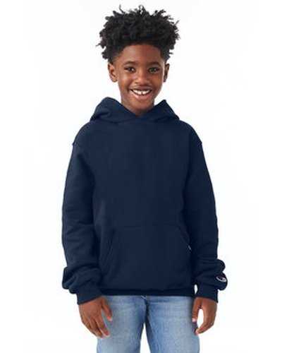 Champion S790 Youth Powerblend Pullover Hooded Sweatshirt - Navy - HIT a Double