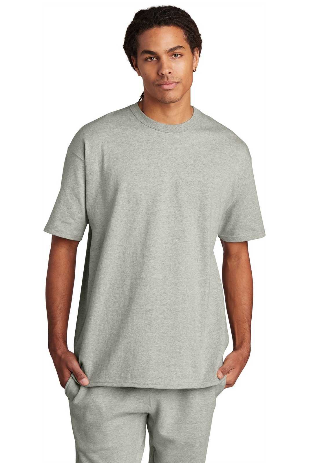 Champion T105 Heritage 7-oz Jersey Tee - Oxford Grey - HIT a Double - 1