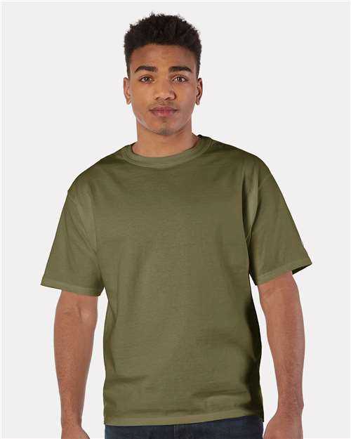 Champion T105 Heritage Jersey T-Shirt - Fresh Olive&quot; - &quot;HIT a Double