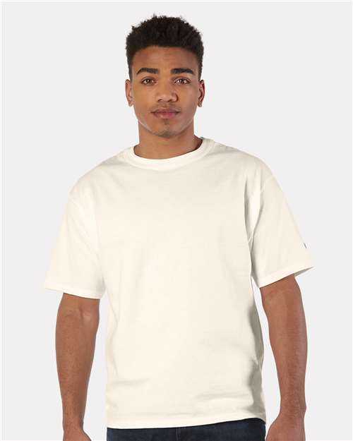 Champion T105 Heritage Jersey T-Shirt - Natural&quot; - &quot;HIT a Double
