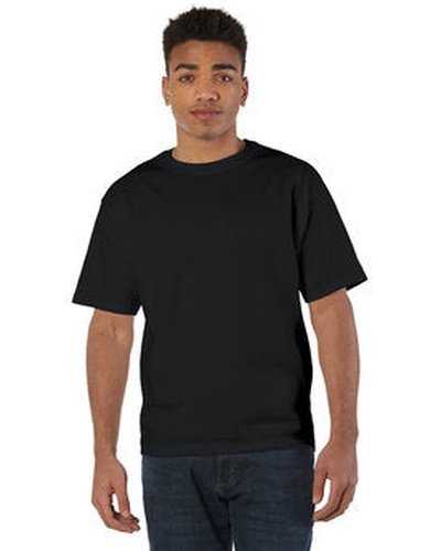 Champion T2102 Adult 7 oz Heritage Jersey T-Shirt - Black - HIT a Double