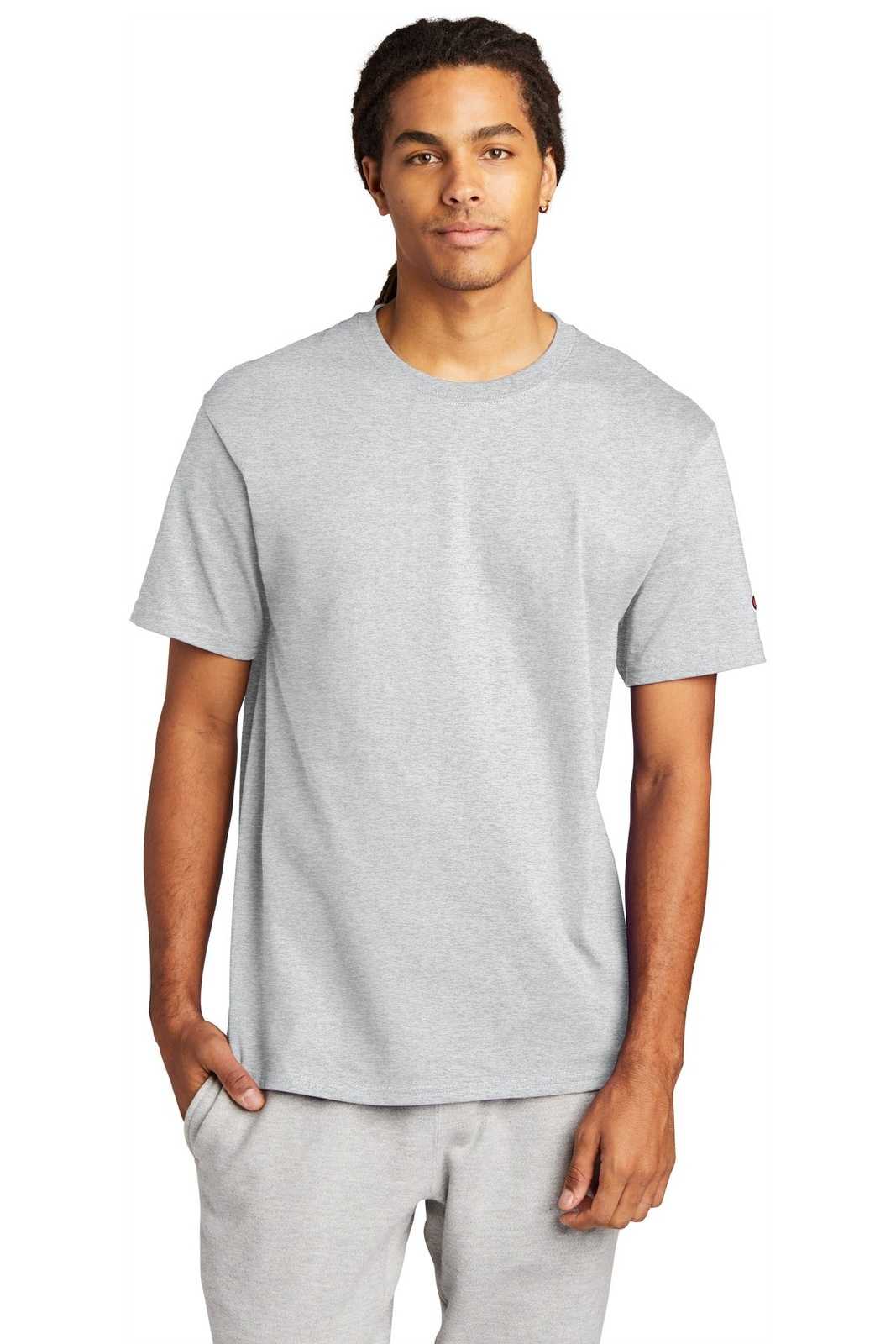 Champion T425 Heritage 6-oz Jersey Tee - Ash - HIT a Double