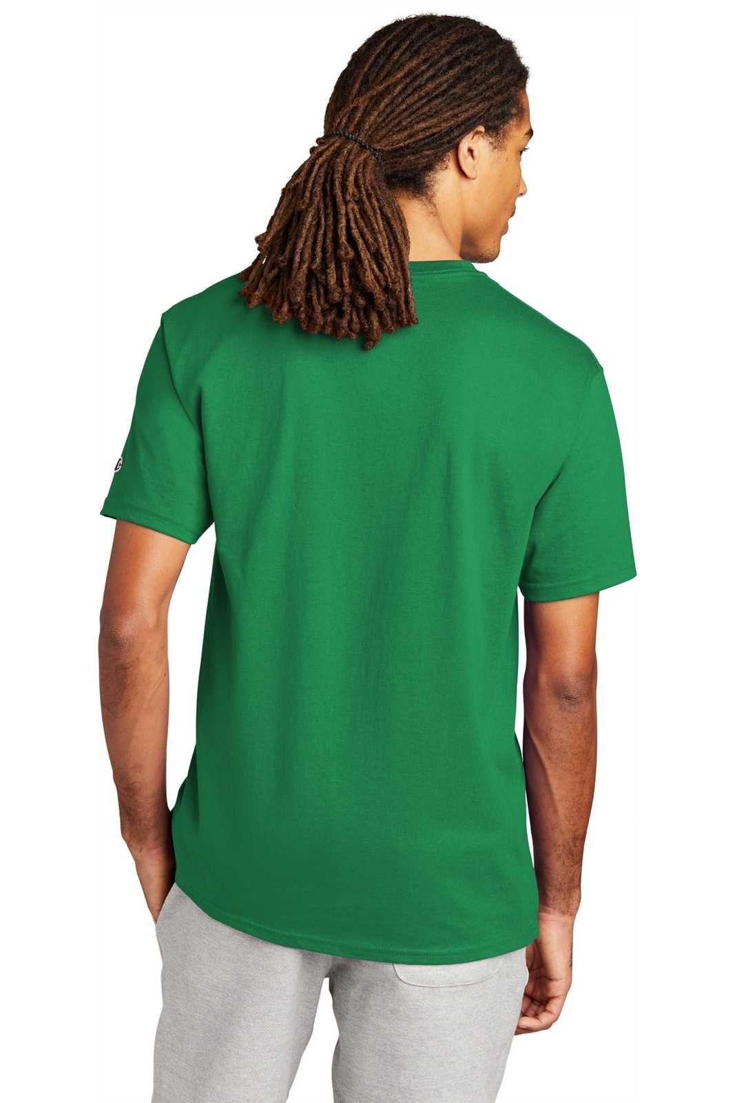 Champion T425 Heritage 6-oz Jersey Tee - Kelly Green - HIT a Double - 2