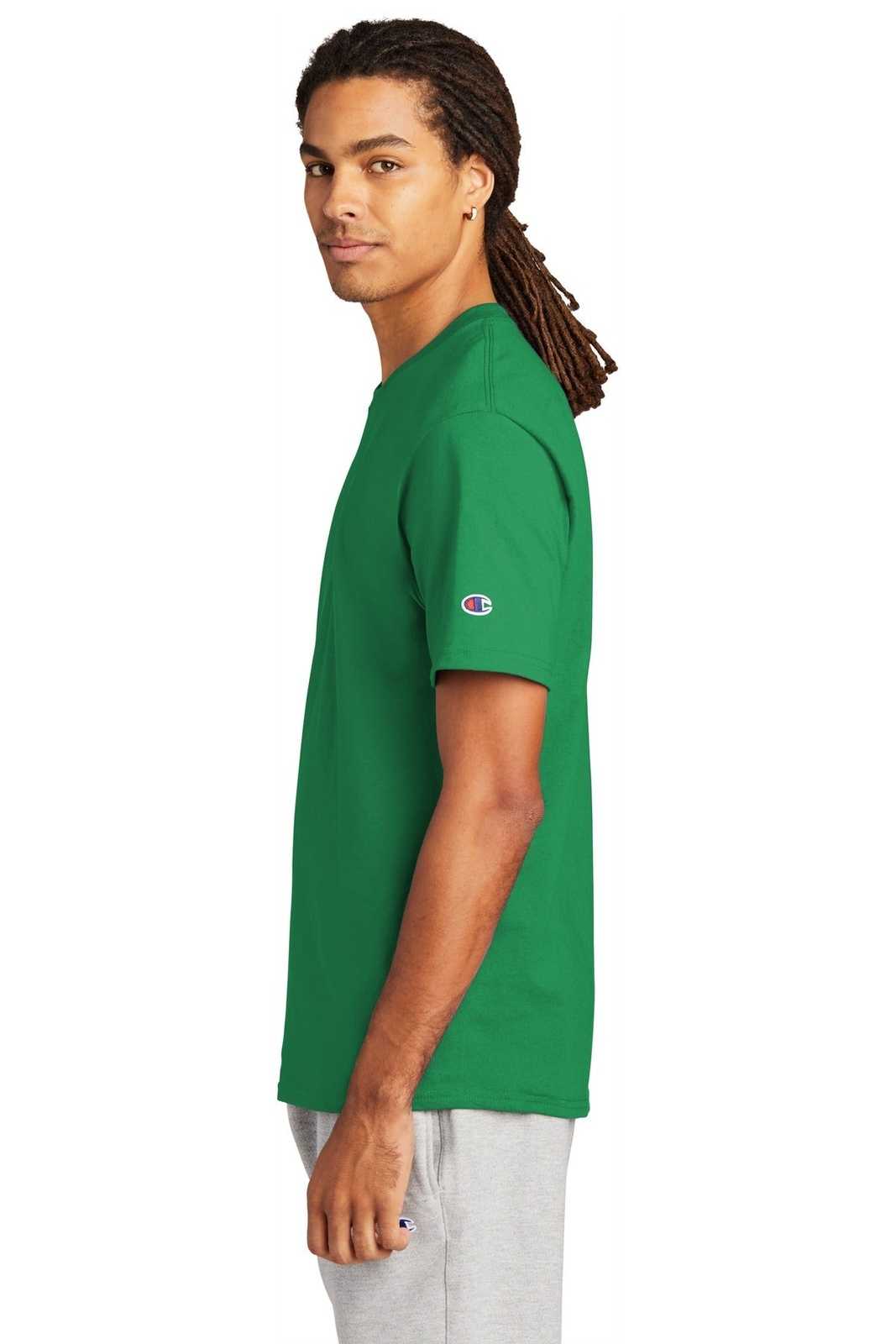 Champion T425 Heritage 6-oz Jersey Tee - Kelly Green - HIT a Double - 3