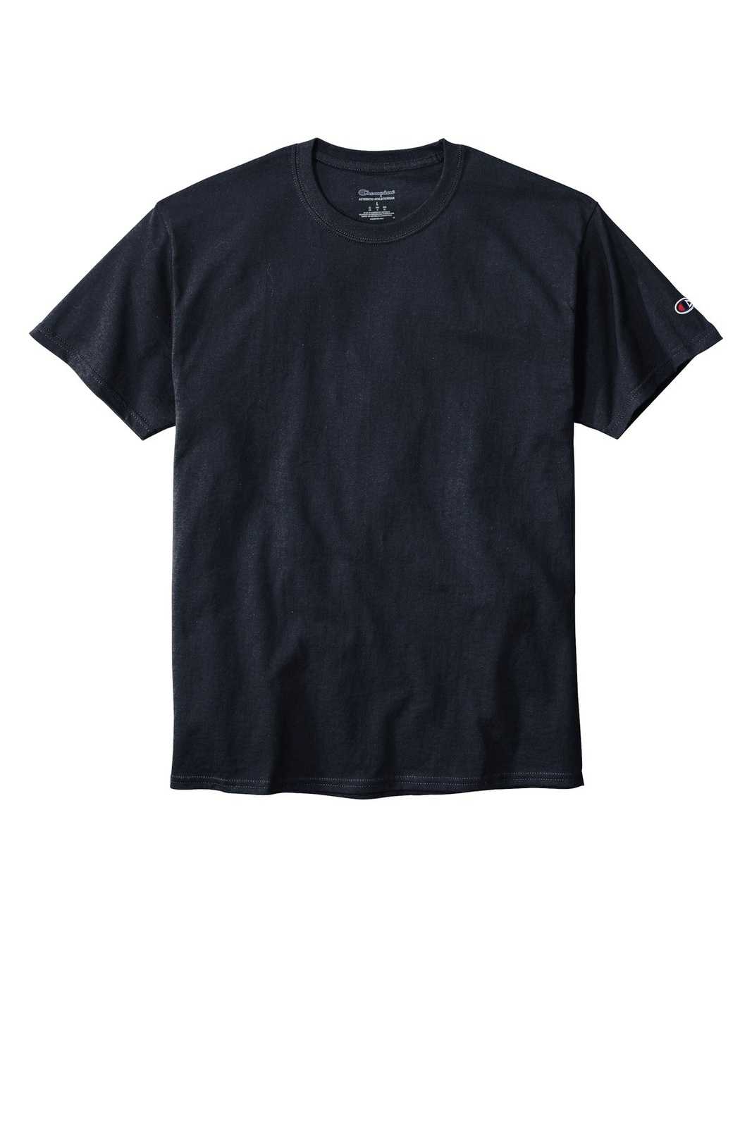 Champion T425 Heritage 6-oz Jersey Tee - Navy - HIT a Double - 2