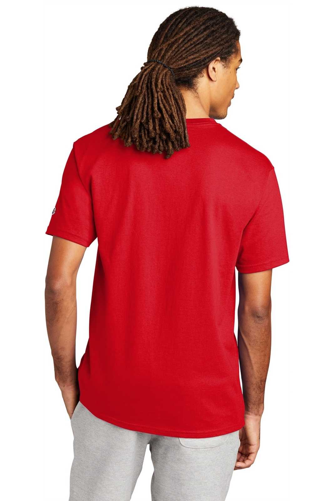 Champion T425 Heritage 6-oz Jersey Tee - Red - HIT a Double