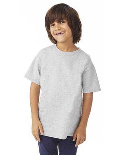 Champion T435 Youth 61 oz Short-Sleeve T-Shirt - Light Steel - HIT a Double