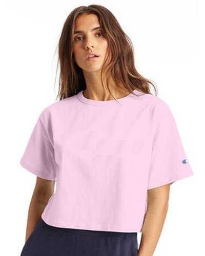 Champion T453W Ladies' Cropped Heritage T-Shirt - Pink Candy - HIT a Double