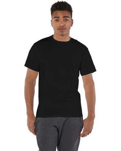 Champion T525C Adult 6 oz Short-Sleeve T-Shirt - Black - HIT a Double