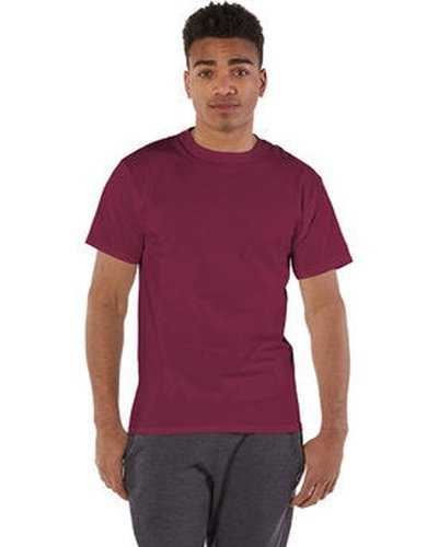 Champion T525C Adult 6 oz Short-Sleeve T-Shirt - Cardinal - HIT a Double