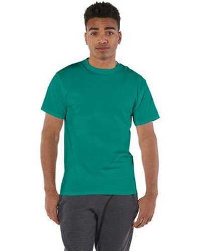 Champion T525C Adult 6 oz Short-Sleeve T-Shirt - Emeraldark Grayeen - HIT a Double