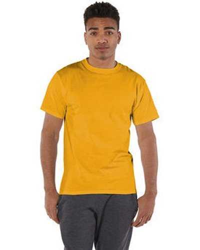Champion T525C Adult 6 oz Short-Sleeve T-Shirt - Gold - HIT a Double