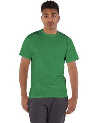 Champion T525C Adult 6 oz Short-Sleeve T-Shirt - Kelly - HIT a Double