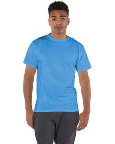 Champion T525C Adult 6 oz Short-Sleeve T-Shirt - Light Blue - HIT a Double