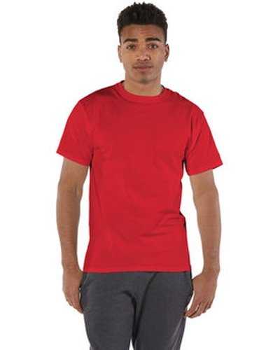 Champion T525C Adult 6 oz Short-Sleeve T-Shirt - Red - HIT a Double