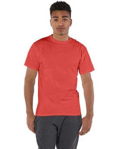 Champion T525C Adult 6 oz Short-Sleeve T-Shirt - Red River Clay - HIT a Double
