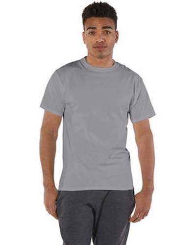 Champion T525C Adult 6 oz Short-Sleeve T-Shirt - Stone Gray - HIT a Double