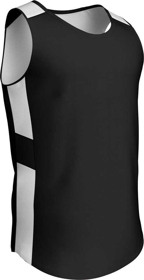 Champro BBJ16 Crossover Reversible Women&#39;s Basketball Jersey - Black White