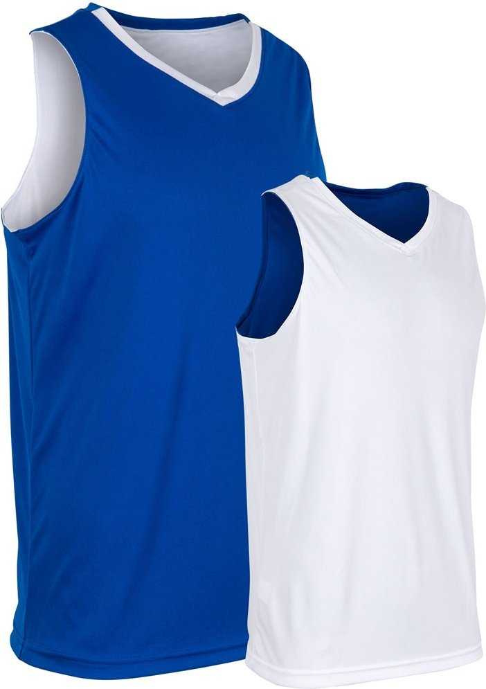 Champro BBJ33 Victorious Men's and Youth Basketball Jersey - Royal White