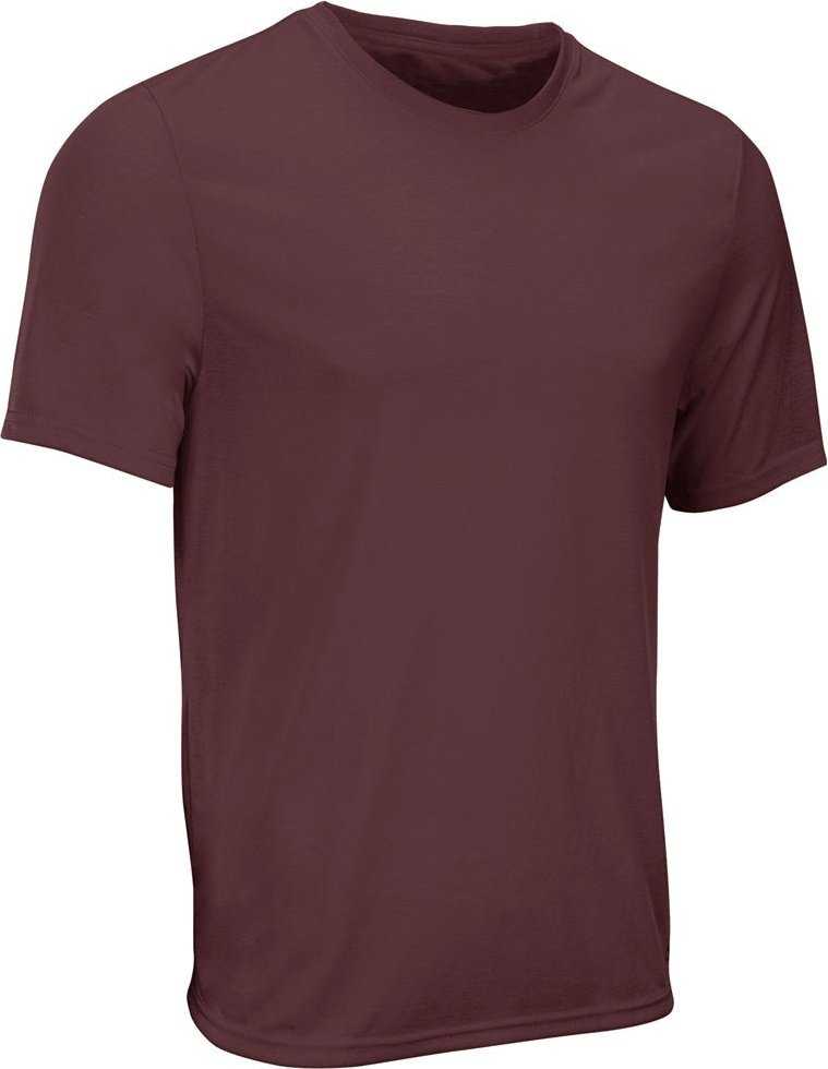 Champro BST108 Superior Recycled Lifestyle Men&#39;s and Youth Tee - Maroon