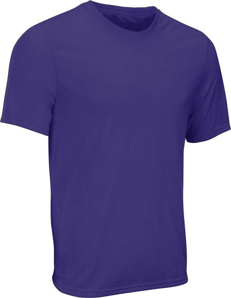 Champro BST108 Superior Recycled Lifestyle Men&#39;s and Youth Tee - Purple