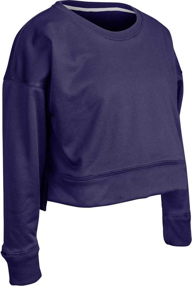 Champro FLC5 Lineup Fleece Women&#39;s Crop Crew - Purple