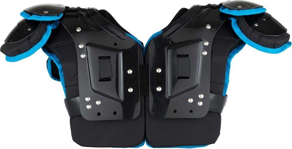 Champro FSPGSP Gauntlet Skill Football Shoulder Pad - Graphite - HIT a Double - 1