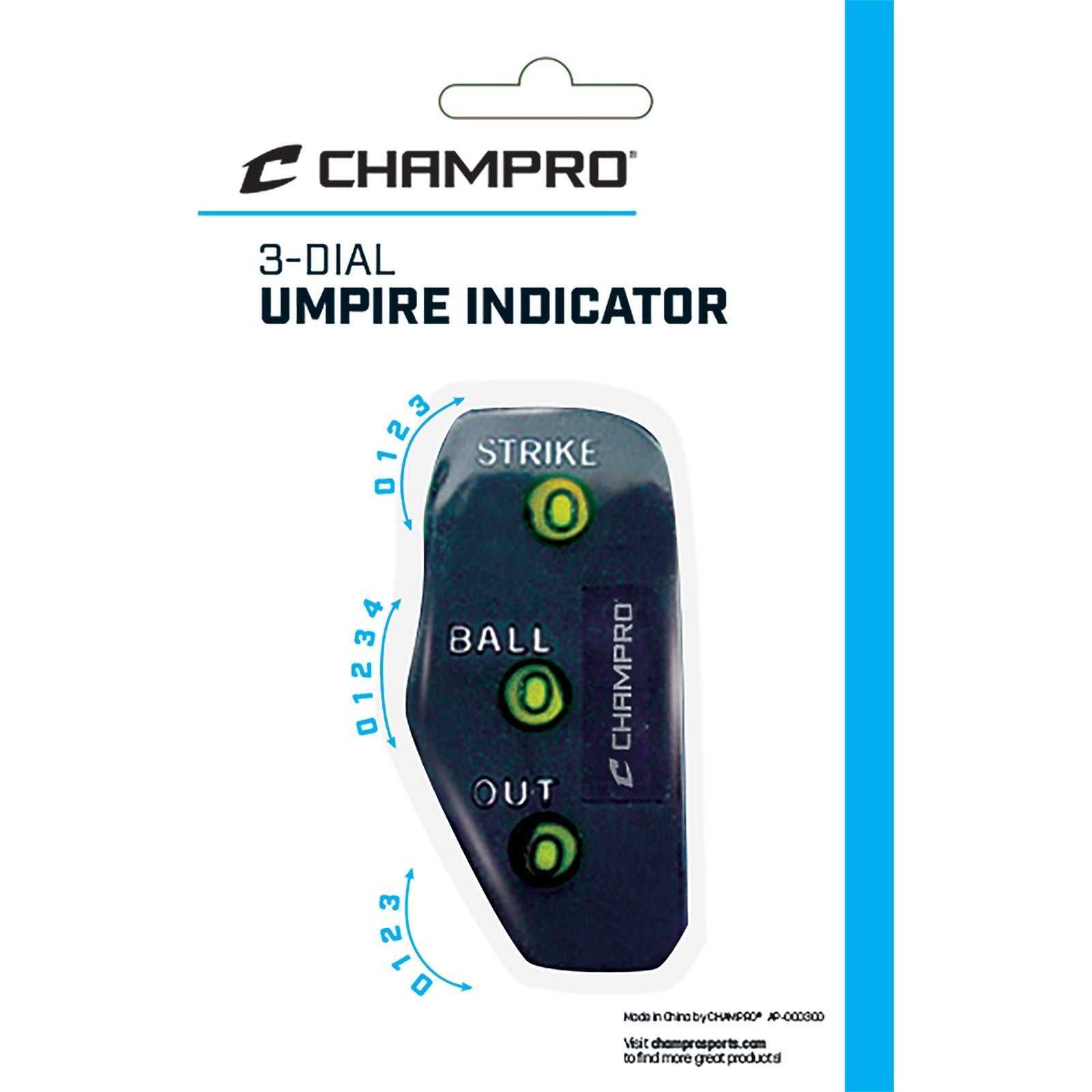 Champro A041 3-Dial Indicator Retail 12 Pack - HIT a Double