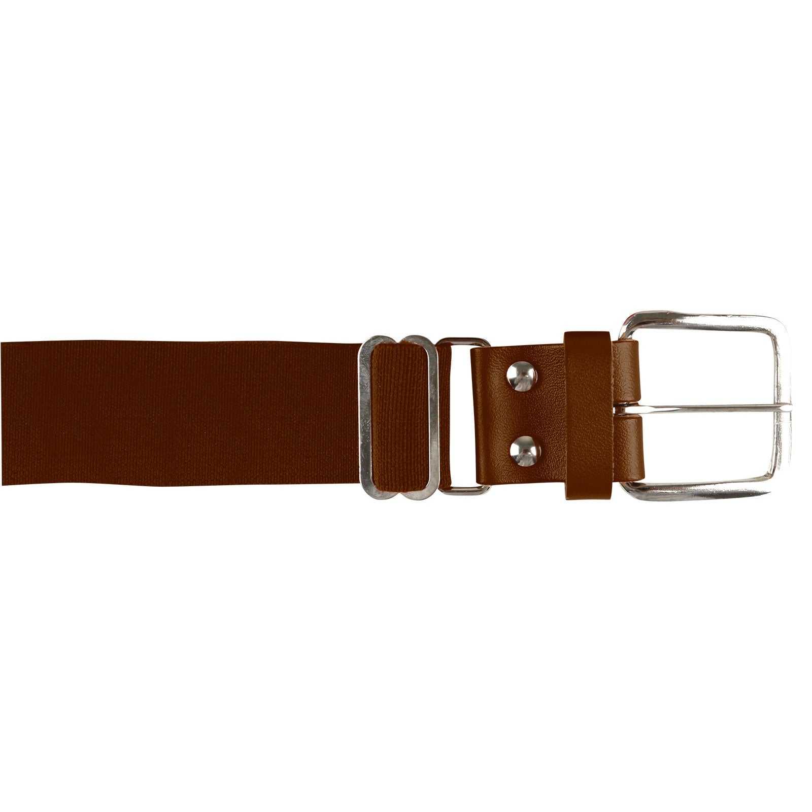 Champro A060 Brute Baseball Belt Leather Tab (6 pk) - Brown - HIT a Double
