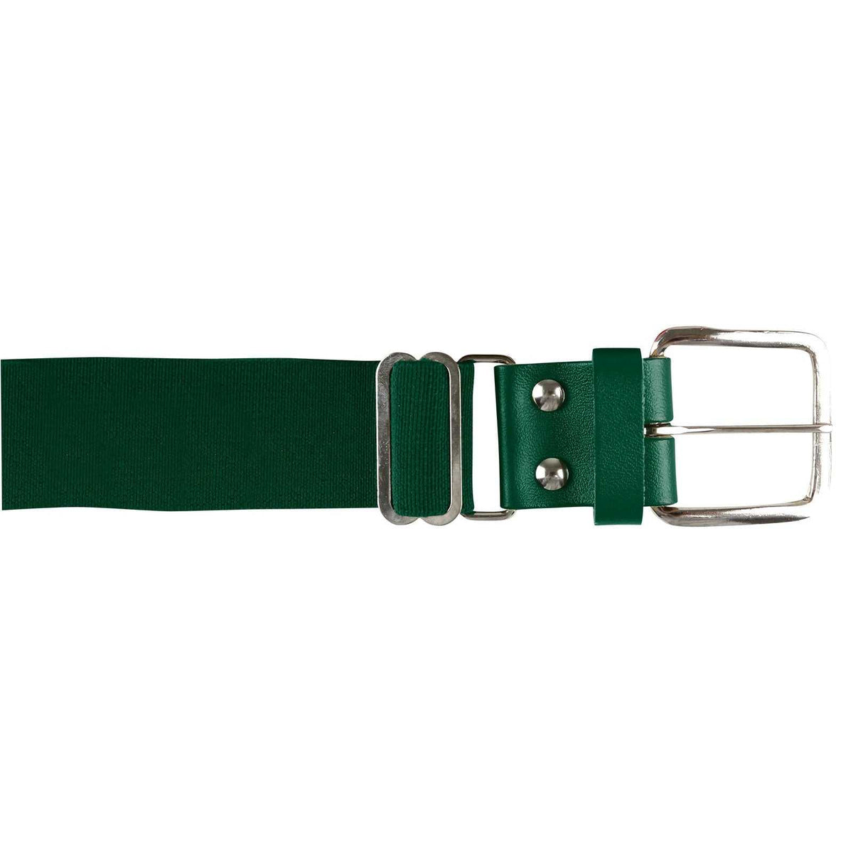 Champro A060 Brute Baseball Belt Leather Tab (6 pk) - Forest Green - HIT a Double