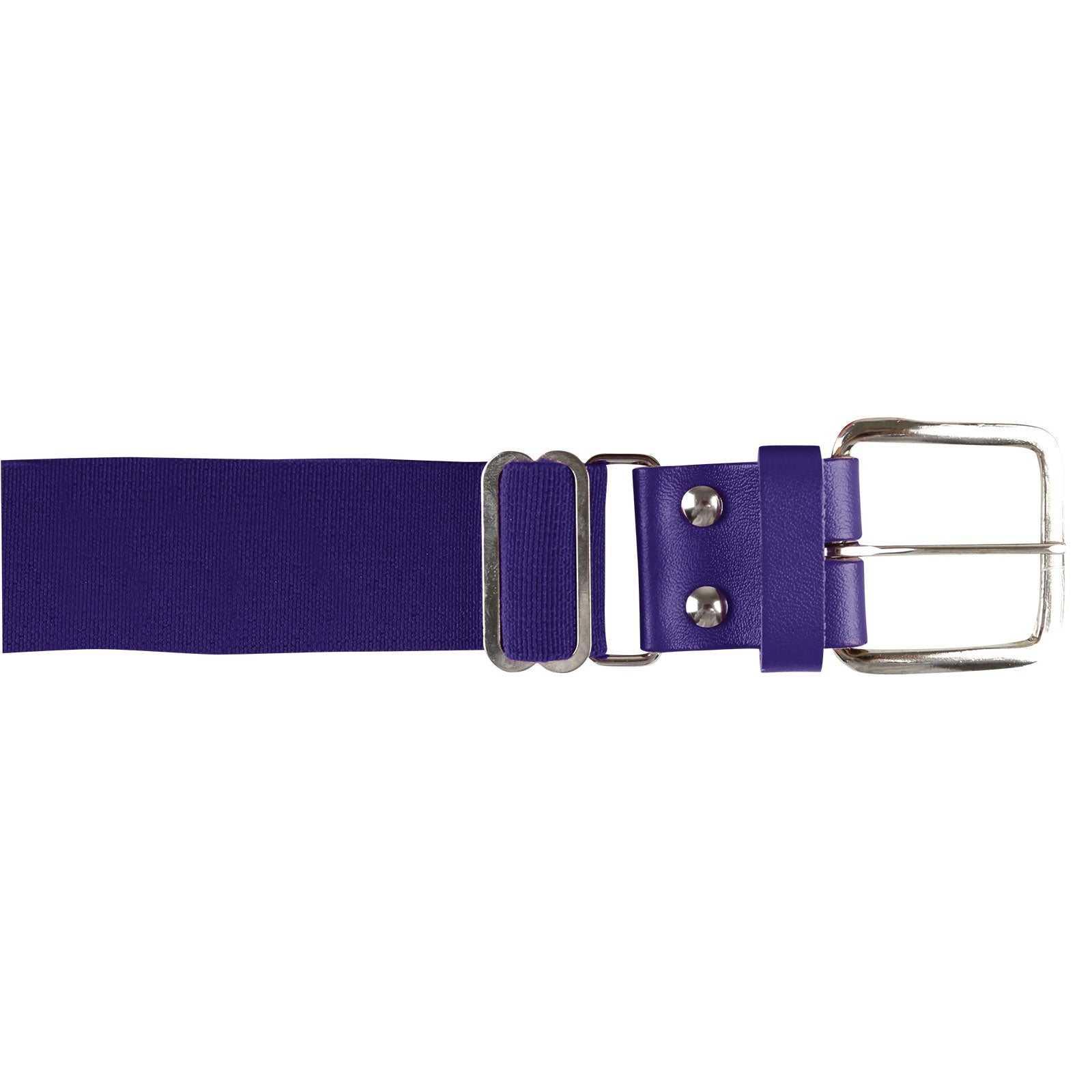 Champro A060 Brute Baseball Belt Leather Tab (6 pk) - Purple - HIT a Double
