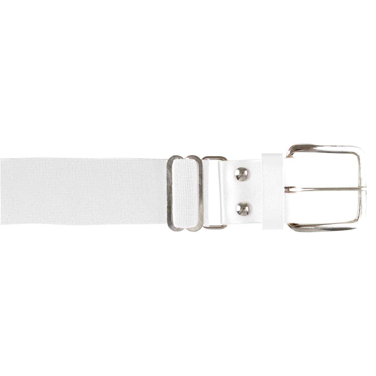 Champro A060 Brute Baseball Belt Leather Tab (6 pk) - White - HIT a Double